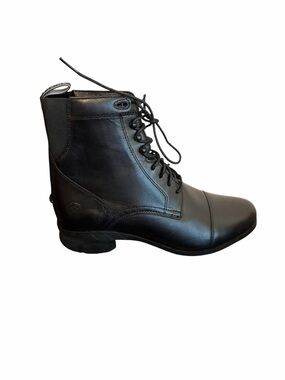 Ariat Heritage IV Black Leather Lace Up English Paddock Boots Cap Toe